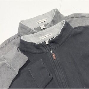 Lot of 2 Peter Millar Men's 1/4 Zip Pullover Stretch Performance Cotton Golf L